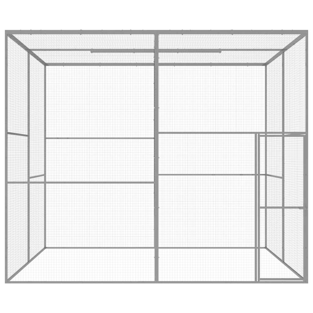 Jaula Para Gatos Acero Galvanizado 3X3X2,5 M