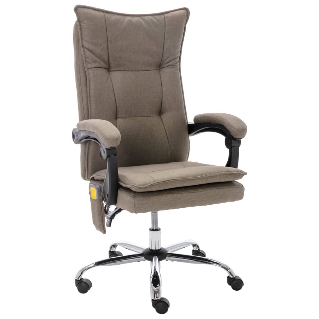Silla De Oficina De Masaje De Tela Gris