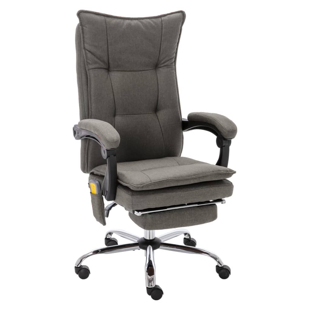 Silla De Oficina De Masaje De Tela Gris