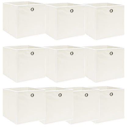 Caja De Almacenaje Con Tapa 4 Uds Tela Azul Celeste 32X32X32 Cm