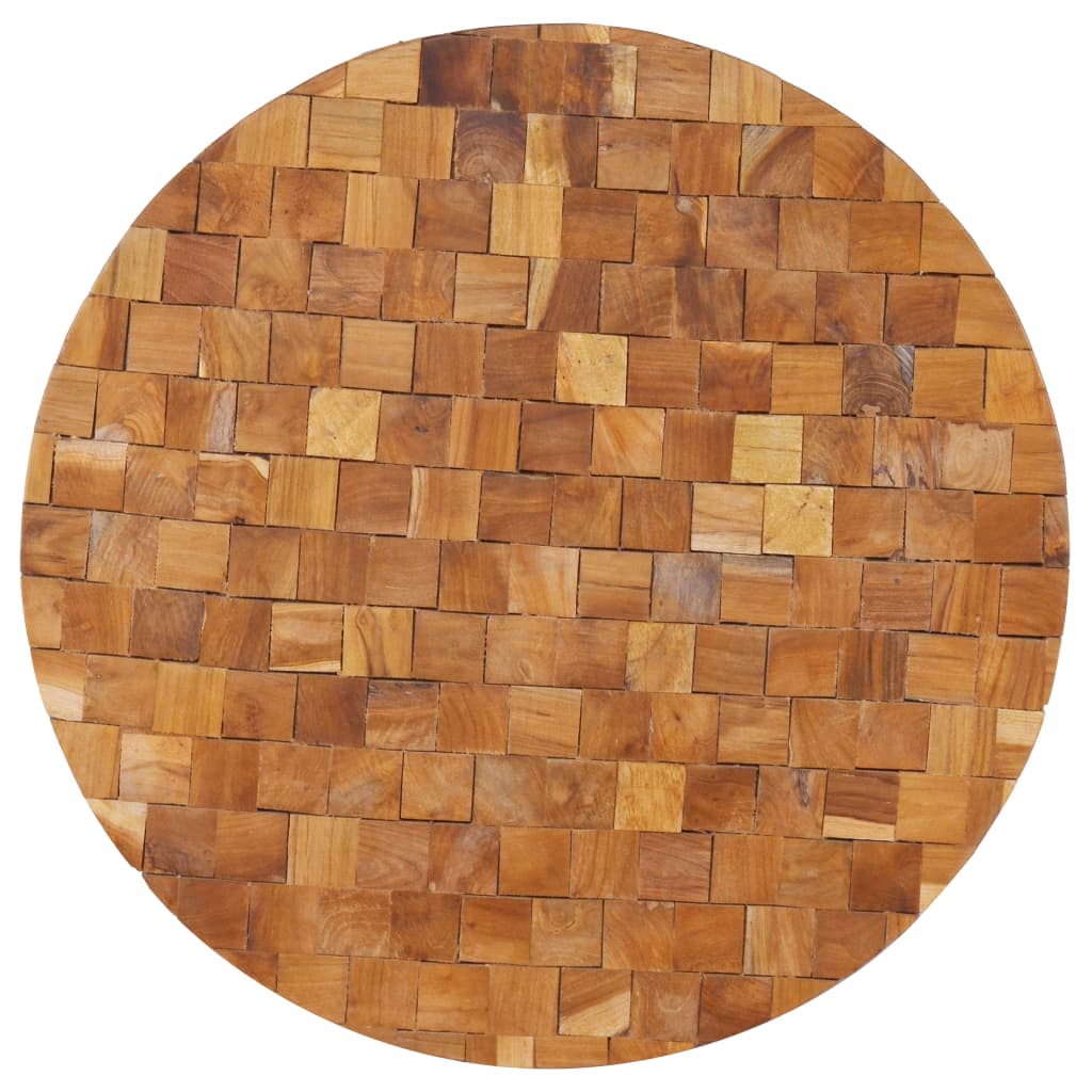 Mesa De Centro De Madera Maciza De Teca 60X60X35 Cm
