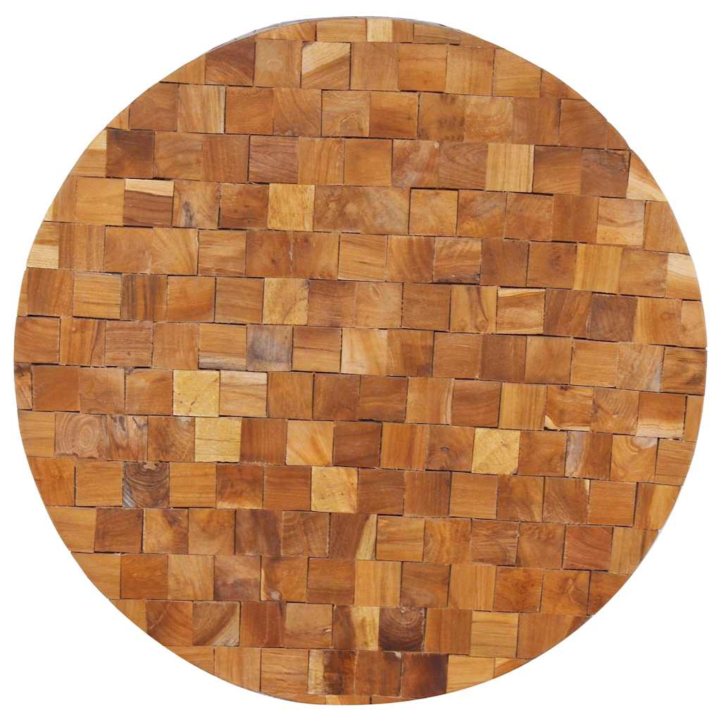 Mesa De Centro De Madera Maciza De Teca 60X60X35 Cm