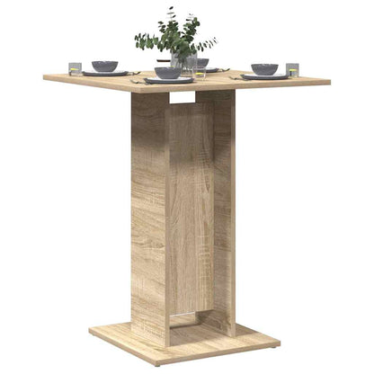 Mesa De Bistró De De 60X60X75 Cm, Fabricada En Madera De Ingeniería
