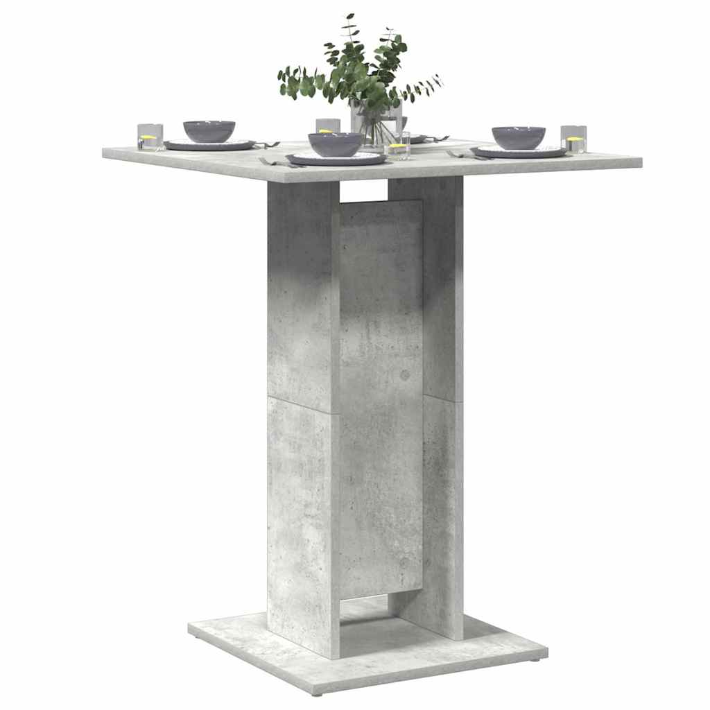 Mesa De Bistró De De 60X60X75 Cm, Fabricada En Madera De Ingeniería