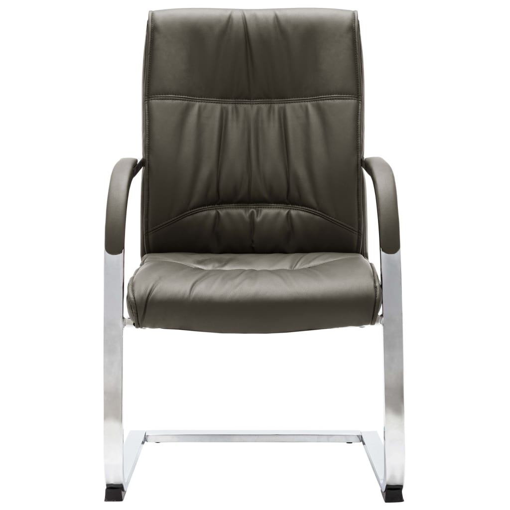 Silla De Oficina Voladiza De Cuero Sintético
