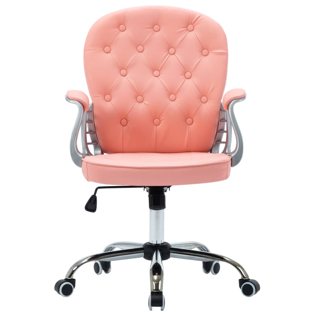 Silla De Oficina Giratoria De Cuero Sintético