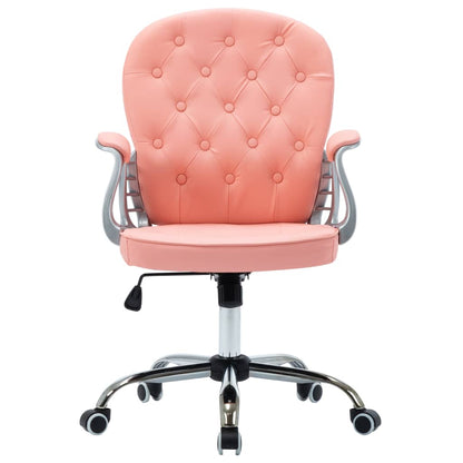 Silla De Oficina Giratoria De Cuero Sintético