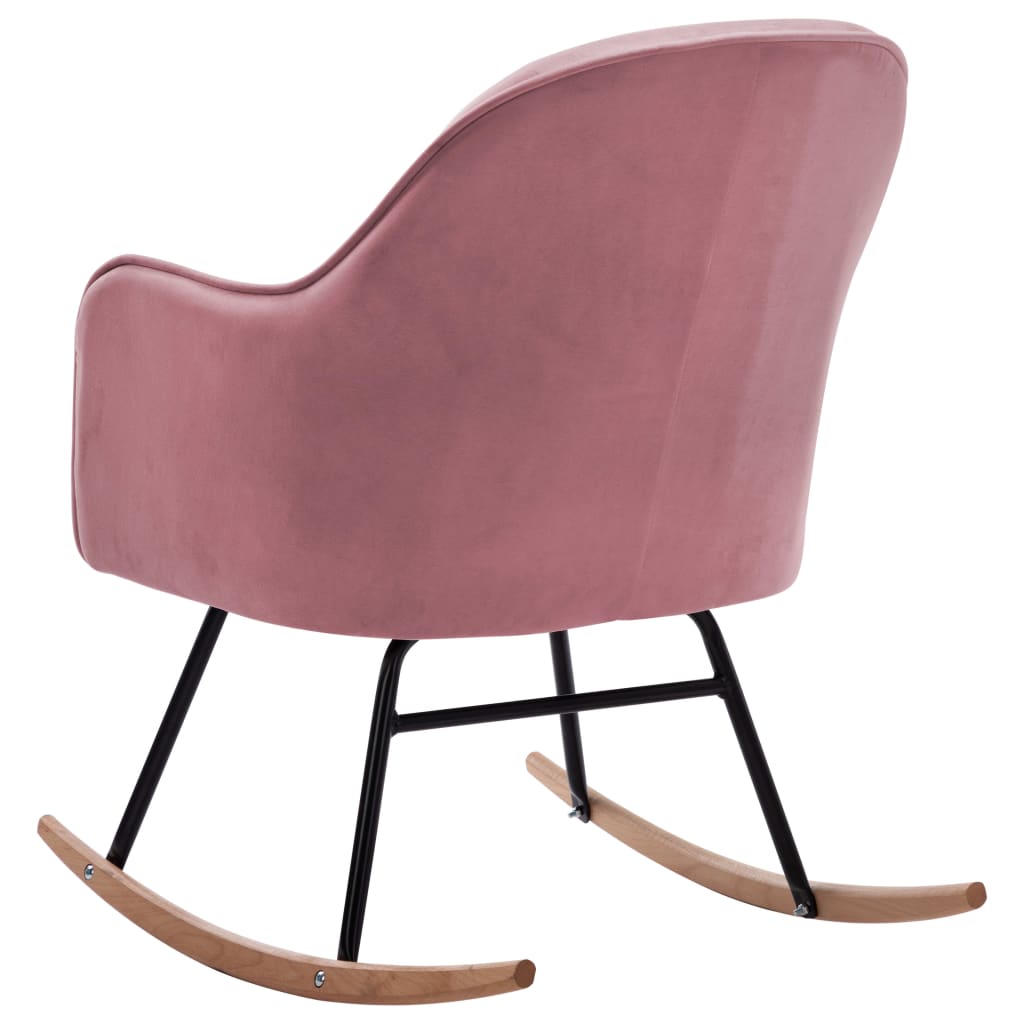 Silla Mecedora De Terciopelo