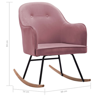 Silla Mecedora De Terciopelo