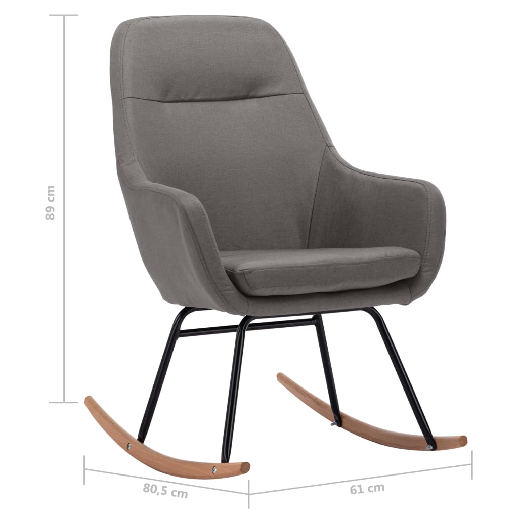 Silla Mecedora De Tela