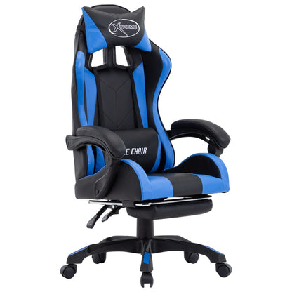 Silla Gaming Con Reposapiés Cuero Sintético