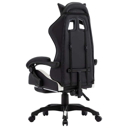 Silla Gaming Con Reposapiés Cuero Sintético