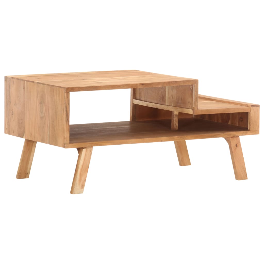 Mesa De Centro De Madera Maciza De Acacia 100X50X45 Cm