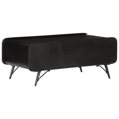 Mesa De Centro Madera Maciza De Mango 100X50X40 Cm