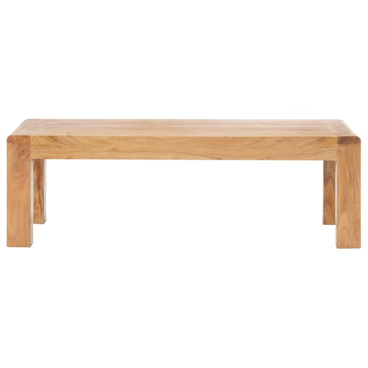 Mesa De Centro Madera Maciza Acacia Acabado Miel 110X60X35 Cm