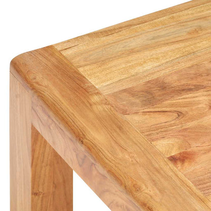 Mesa De Centro Madera Maciza Acacia Acabado Miel 110X60X35 Cm