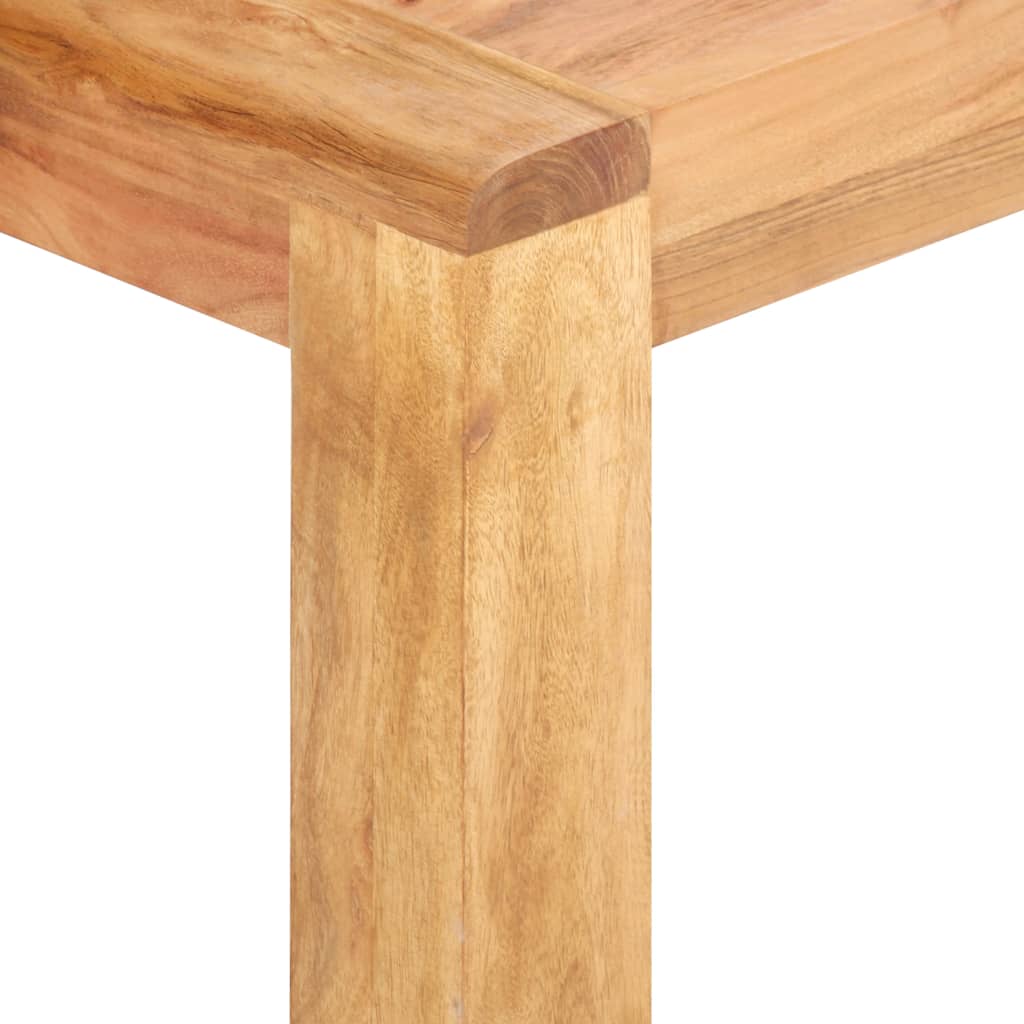 Mesa De Centro Madera Maciza Acacia Acabado Miel 110X60X35 Cm