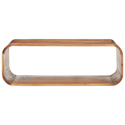 Mesa De Centro De Madera Maciza De Acacia 90X50X30 Cm