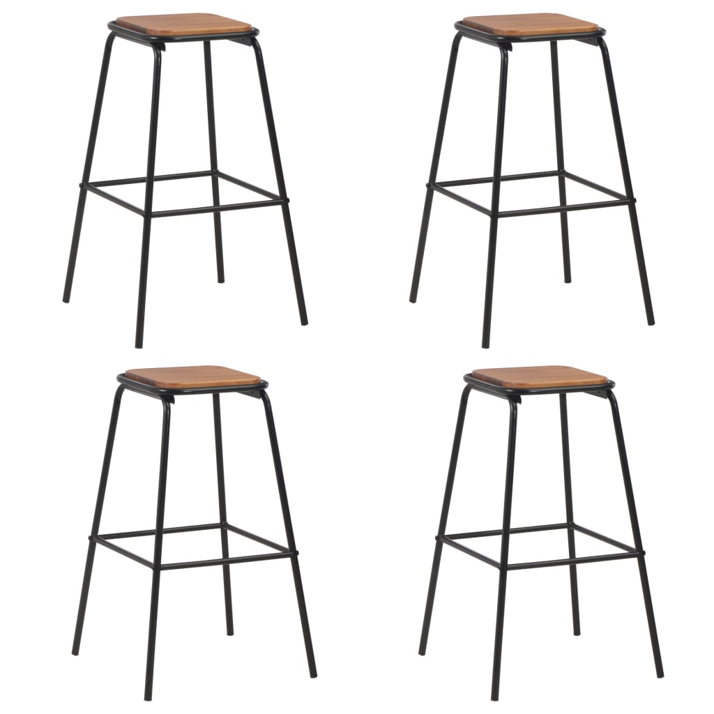 Taburetes De Cocina 6 Unidades Acero