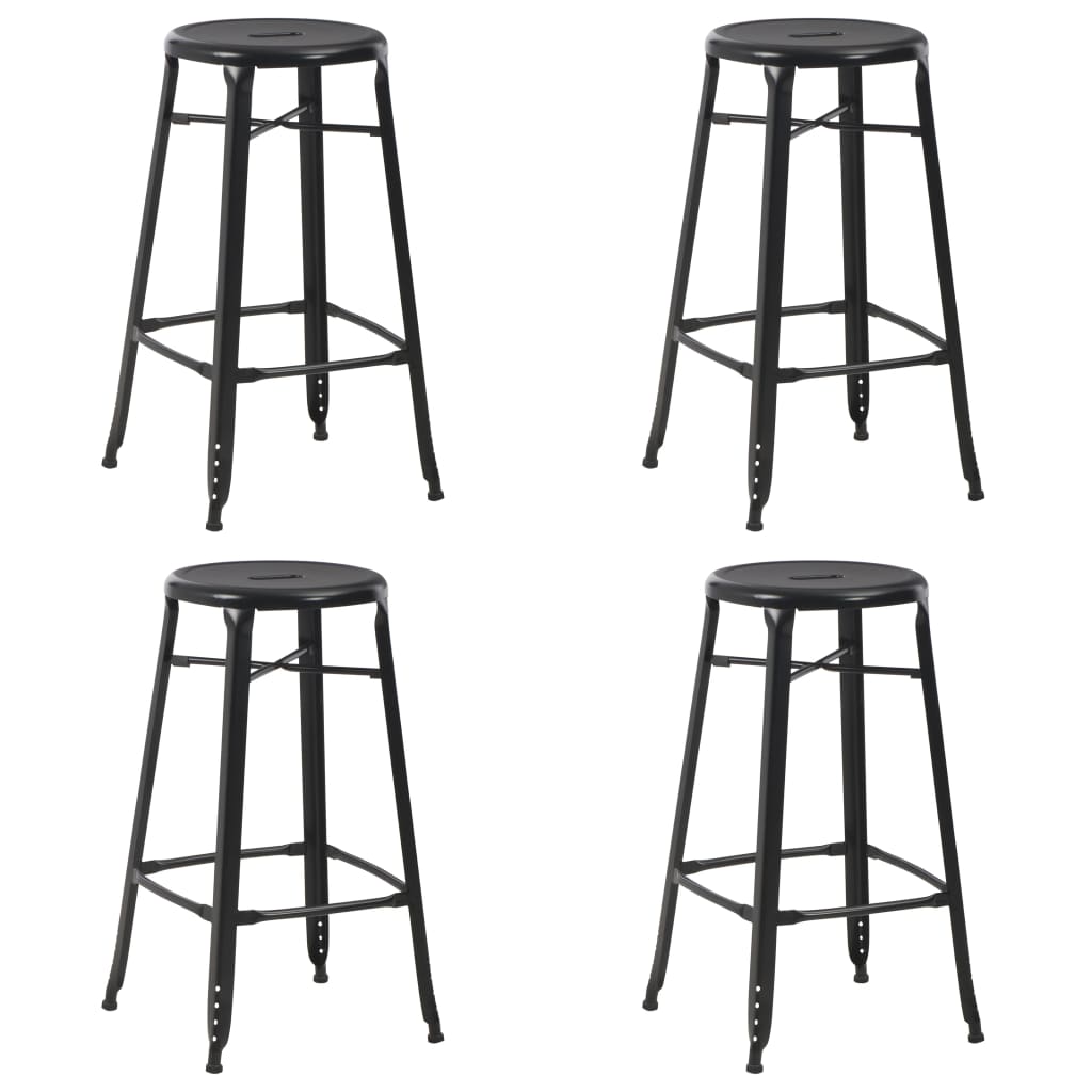 Taburetes De Cocina 6 Unidades Acero