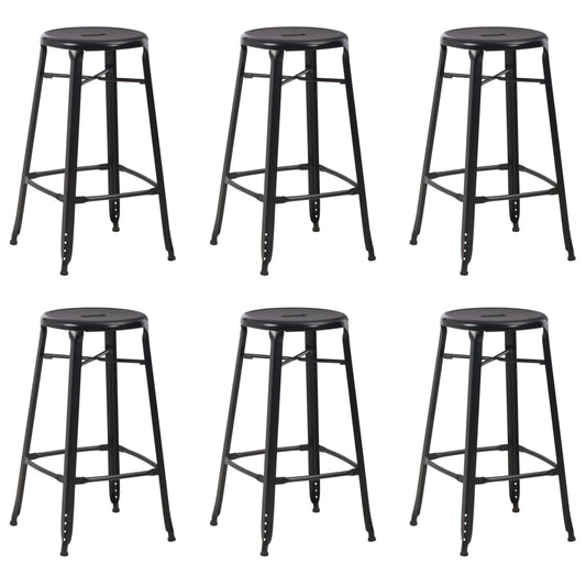 Taburetes De Cocina 6 Unidades Acero