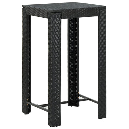 Mesa Alta Para Jardín Ratán Sintético 100X60,5X110,5 Cm