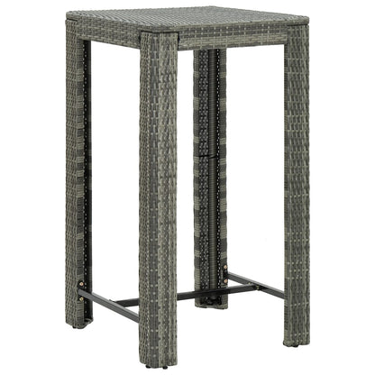 Mesa Alta Para Jardín Ratán Sintético 100X60,5X110,5 Cm