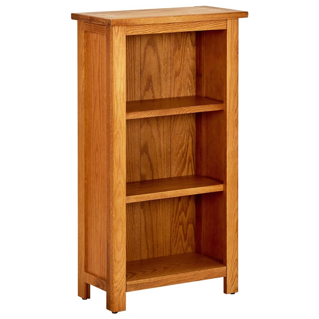 Estantería De 4 Niveles Madera Maciza De Roble