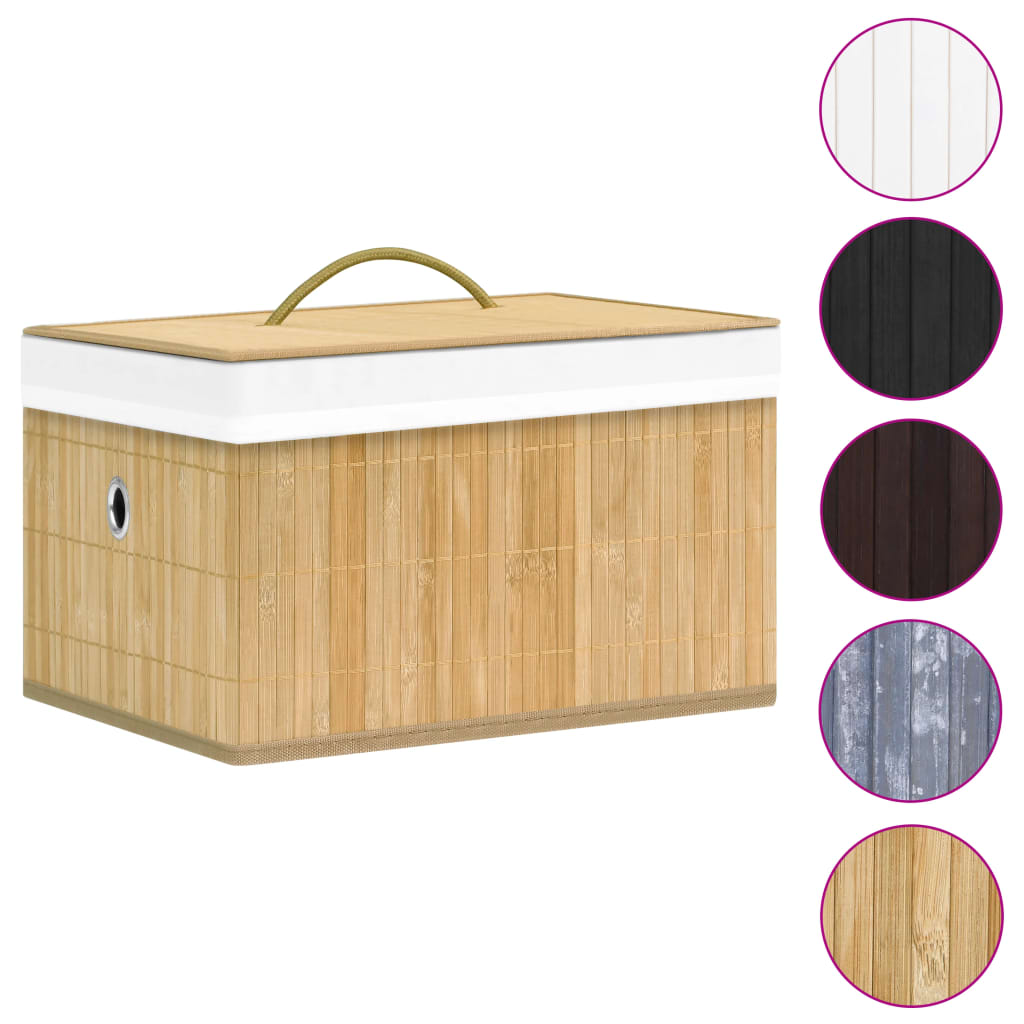 Cajas De Almacenamiento De Bambú 4 Unidades