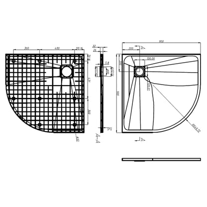 Plato De Ducha Smc 90X90 Cm