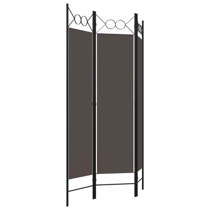Biombo Divisor De 3 Paneles Gris 120X180 Cm