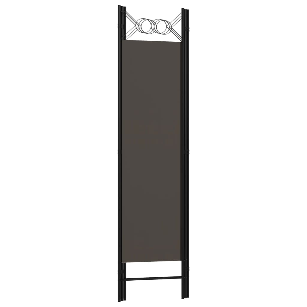 Biombo Divisor De 3 Paneles Gris 120X180 Cm
