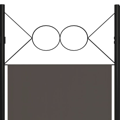 Biombo Divisor De 3 Paneles Gris 120X180 Cm