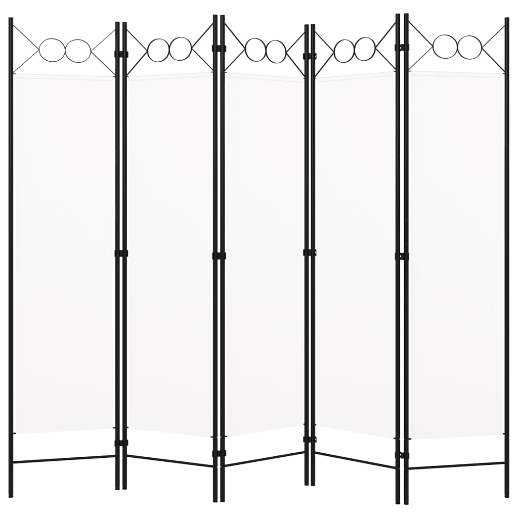 Biombo Divisor De 5 Paneles 200X180 Cm