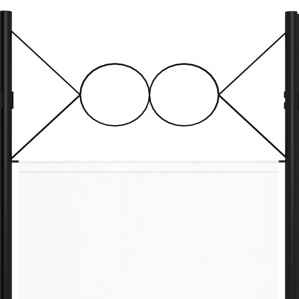Biombo Divisor De 5 Paneles 200X180 Cm