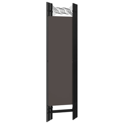 Biombo Divisor De 5 Paneles Gris 200X180 Cm