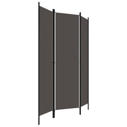 Biombo Divisor De 3 Paneles Gris 150X180 Cm