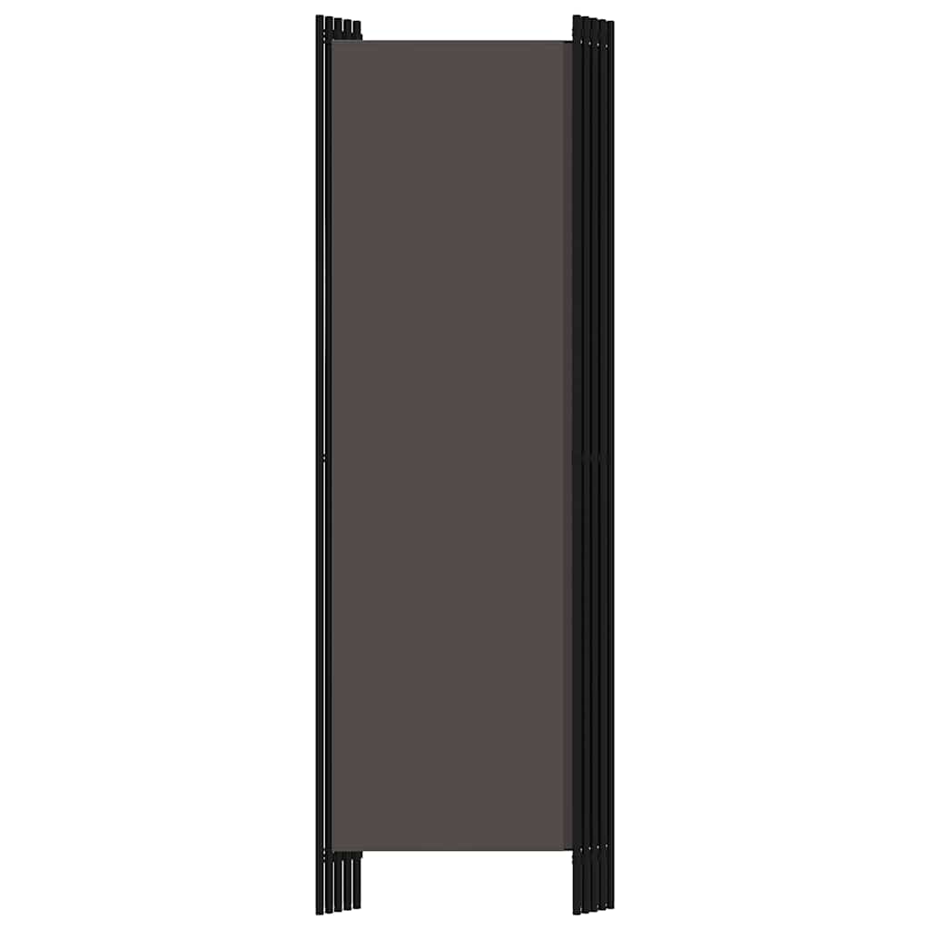 Biombo Divisor De 5 Paneles Gris 250X180 Cm