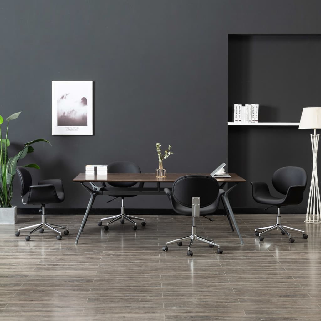 Sillas De Comedor Giratorias 4 Unidades Tela Color Gris Taupe