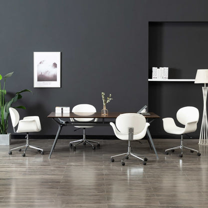 Sillas De Comedor Giratorias 4 Unidades Tela Color Gris Taupe