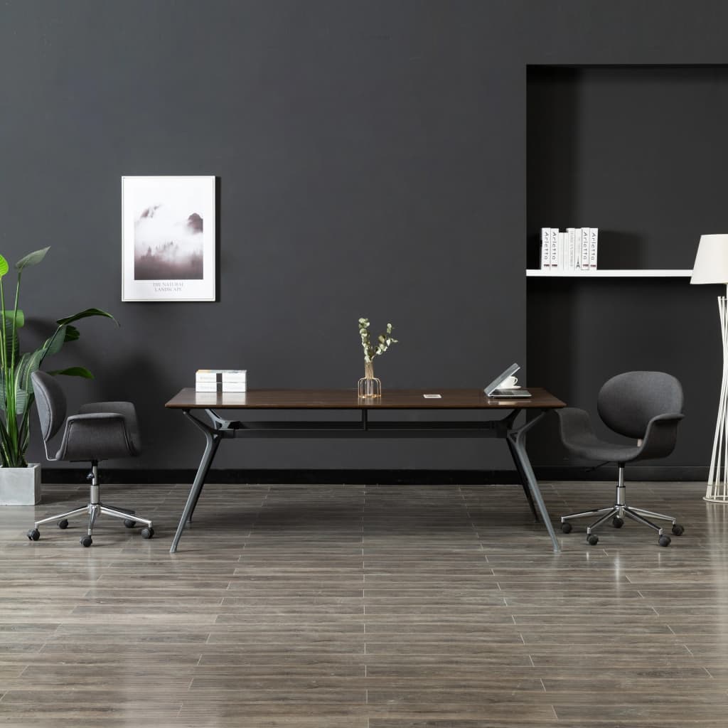 Sillas De Comedor Giratorias 4 Unidades Tela Color Gris Taupe