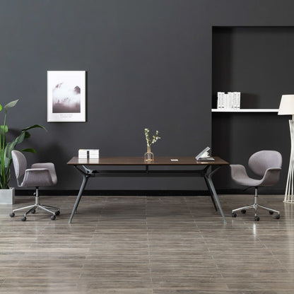 Sillas De Comedor Giratorias 4 Unidades Tela Color Gris Taupe