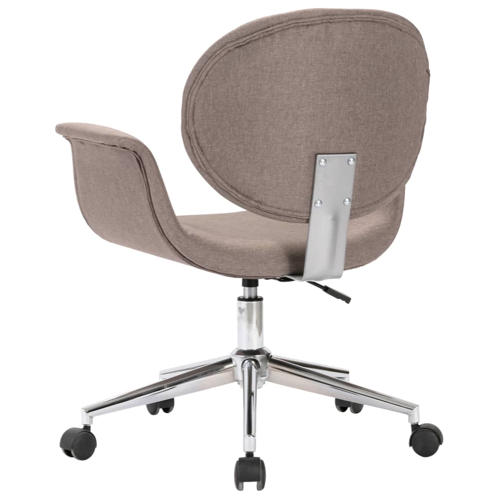 Sillas De Comedor Giratorias 4 Unidades Tela Color Gris Taupe