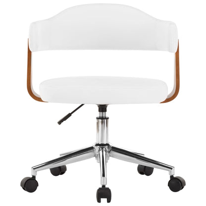 Sillas De Comedor Giratorias 4 Uds Madera Curvada Cuero