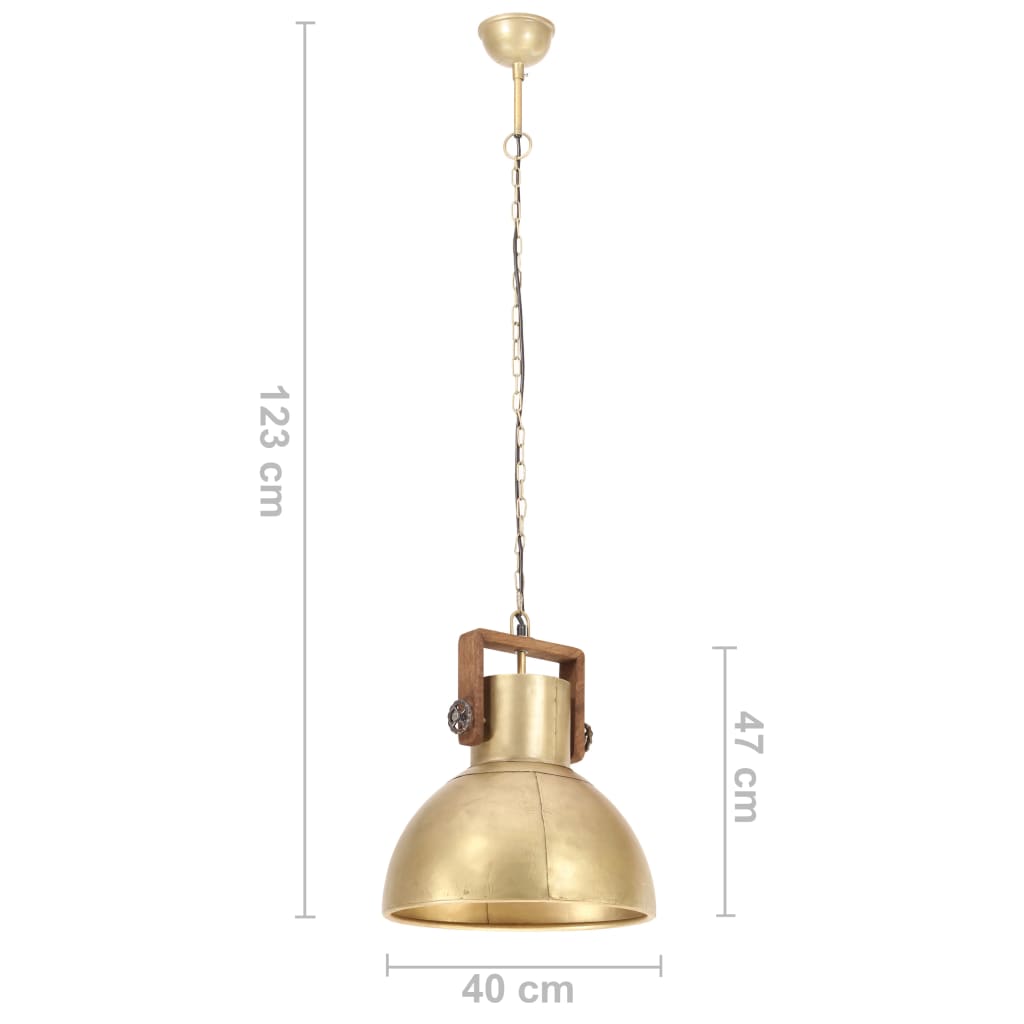 Lámpara Colgante Industrial Redonda 25 W 40 Cm E27