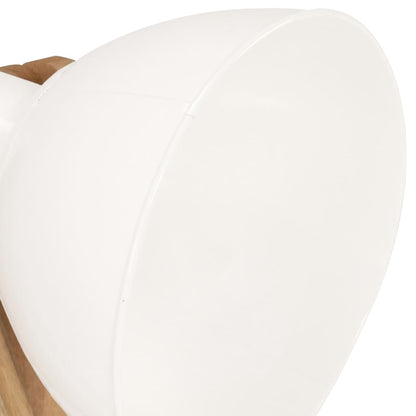 Lámpara De Pie 3 Piezas Madera Maciza De Mango E27