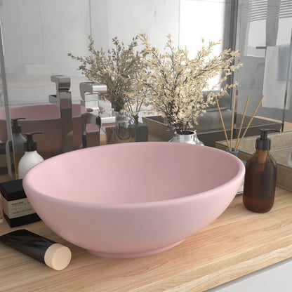 Lavabo De Lujo Ovalado Cerámica 40X33 Cm
