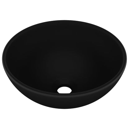 Lavabo De Lujo Redondo Cerámica 32,5X14 Cm