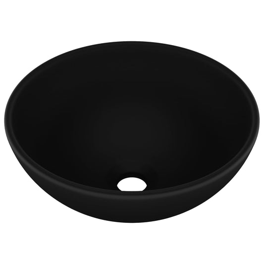 Lavabo De Lujo Redondo Cerámica 32,5X14 Cm