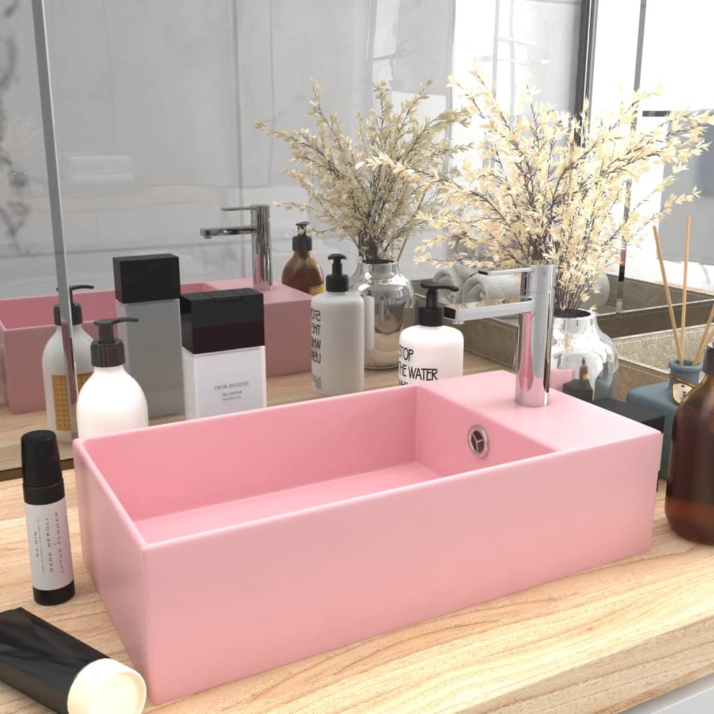 Lavabo Con Rebosadero Cerámica